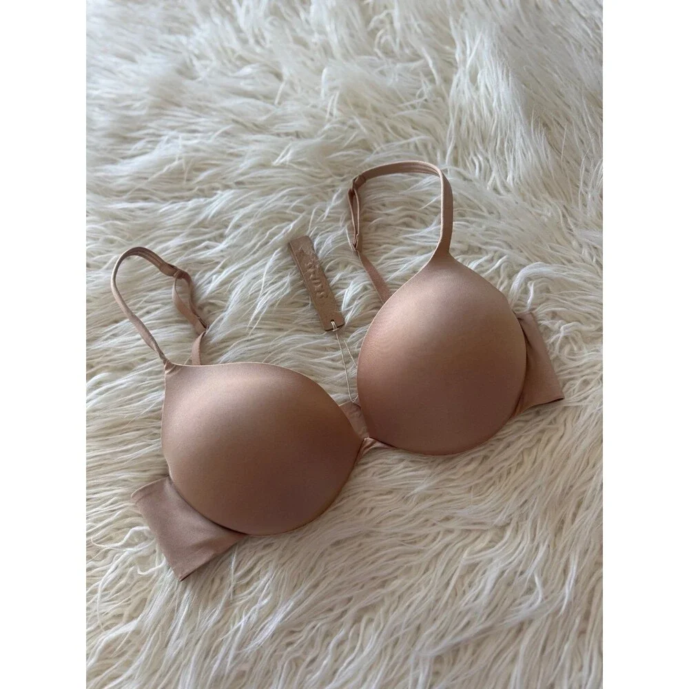 Skims Ultimate Push up Plunge Bra Clay Size 34C - Picture 4 of 7